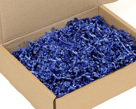 Shredded paper for packaging deals